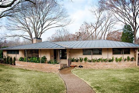 brick house with metal roof picture|metal roof on brick ranch.